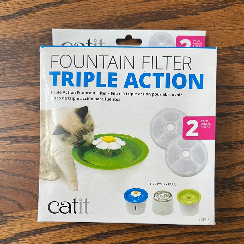 Catit Fountain Filter Triple Action NWT
